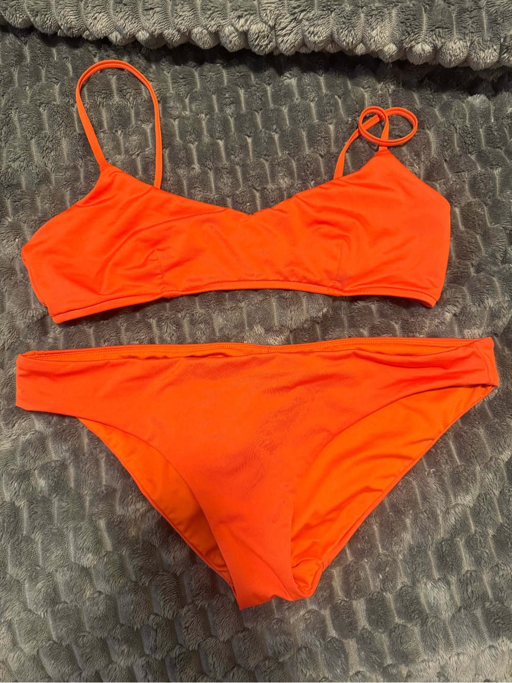 Victoria's Secret Bright Orange Two-Piece Bikini Set